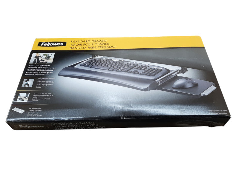 Fellowes Keyboard Drawer, comfortable typing, free up desk space