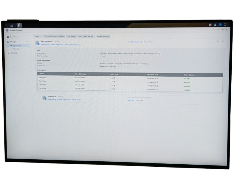 Synology RackStation RS820RP+ 4 Bay NAS with 4x 4TB HDDs and 2x PSU  -