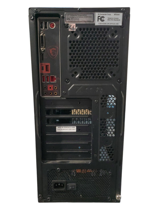 Custom Desktop MSI Z390 Gaming plus Core I7-8700K 3.7Ghz - 32GB Ram - No HDD