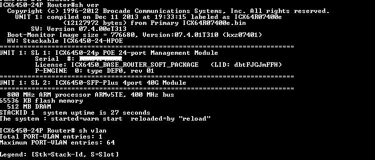 Brocade ICX 6450-24P PoE+ Gigabit Ethernet 4x1/10GbE SFP