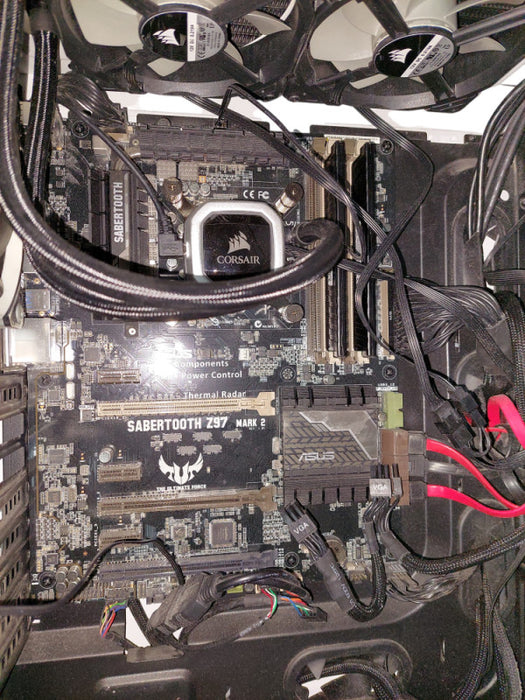 Generic PC with ASUS Sabertooth Z97 Mark 2 i7 4790K 16GB DDR3 Liquid Cooling  =