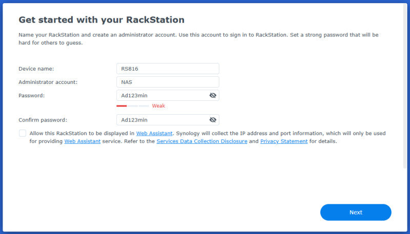 Synology RS816 4-bay NAS RackStation w/ 3x 3TB HDDs, READ