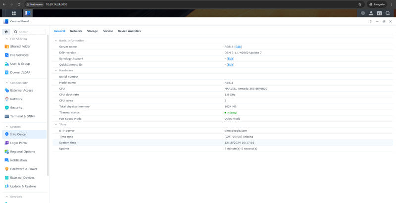 Synology RS816 4-bay NAS RackStation w/ 3x 3TB HDDs, READ