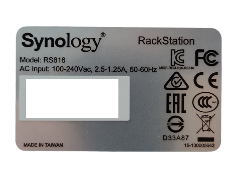 Synology RS816 4-bay NAS RackStation w/ 3x 3TB HDDs, READ