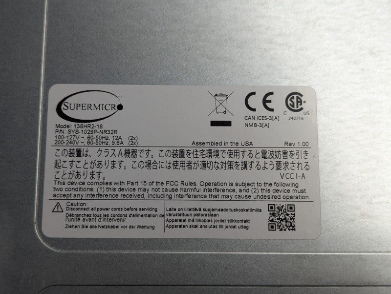 Supermicro X11DPS-RE 2x Xeon Gold 6140 128GB DDR4 2x PSU, 32x NVMe bays SEE _