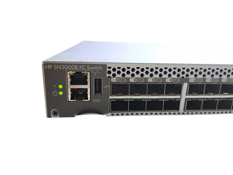 HP SN3000B QW938A | 16Gb 24/24 FC Switch w/ 2x PSU | 24-Port Active