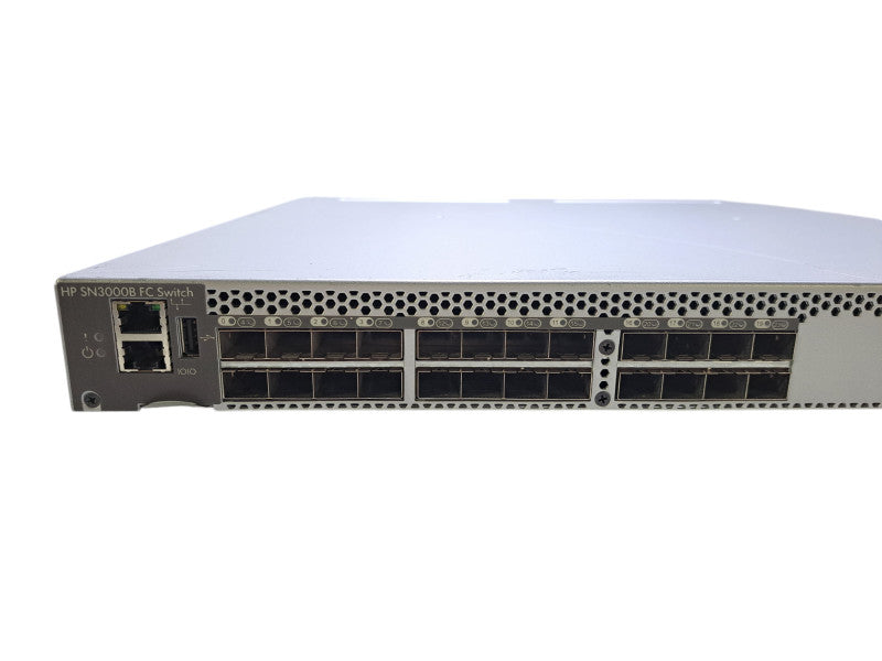 HP SN3000B QW938A | 16Gb 24/24 FC Switch w/ 2x PSU | 24-Port Active
