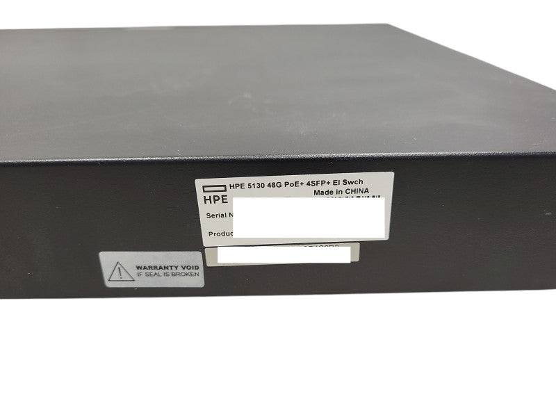 HPE JG937A 5130-48G-POE+-4SFP+ 48x Gig RJ45 PoE 370W & 4x 10G SFP+ Ports !