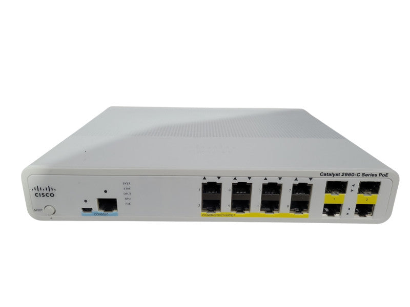 Cisco Catalyst 2960-C WS-C2960C-8PC-L | 8-port Ethernet PoE Network Switch !