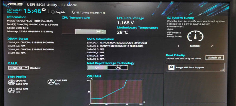 Custom Rack mountable PC, Core I5-6600, 16GB DDR4, 2x 2TB HDDs, SEE _