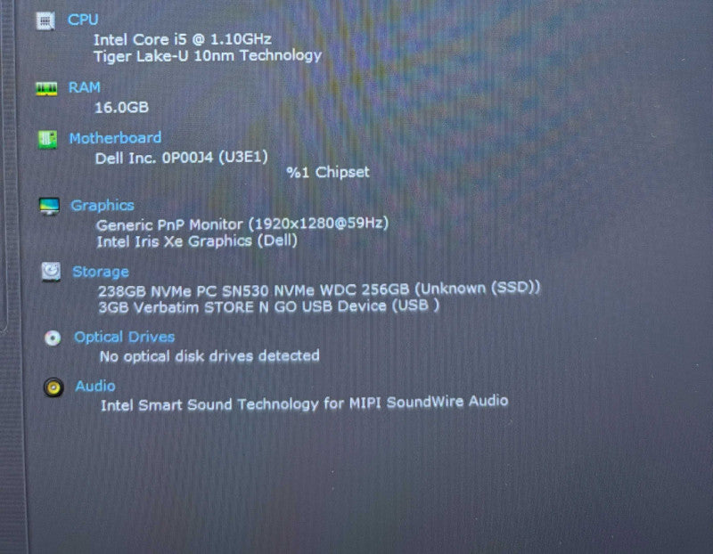 Dell Latitude 7320 TOUCH Detachable i5-1140G7 16GB 256GB SSD Q Lap200
