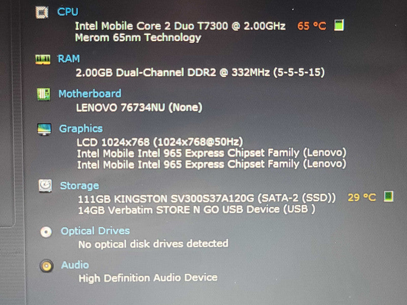 Retro Lenovo ThinkPad X61| Core 2 Duo T7300| 2GB DDR2| no SSD β BudLap