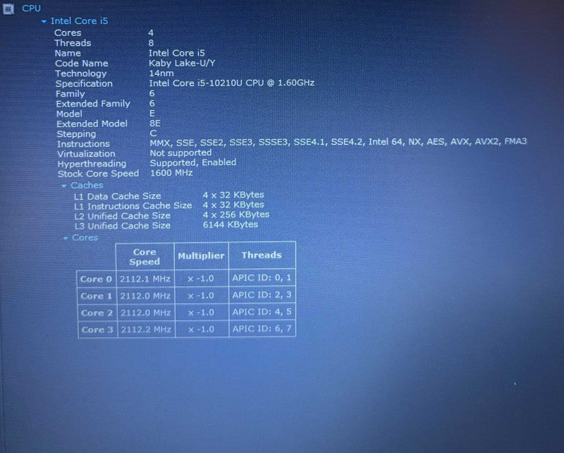 Dell Latitude 3410 Intel Core i5-10210U@1.6GHz 16GB RAM 256GB SSD READ  Lap200