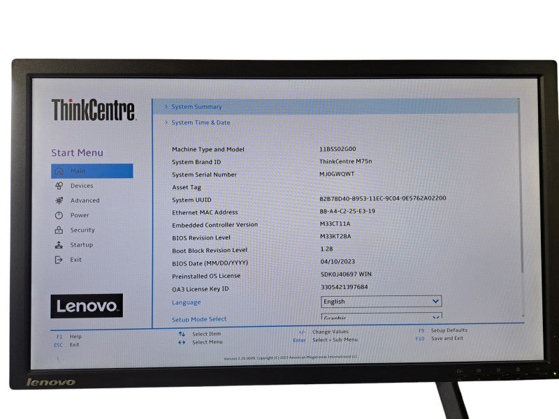 Lenovo ThinkCentre M75n | Ryzen 5 PRO 3500U @2.10GHz, 8GB DDR4, 512GB NVMe