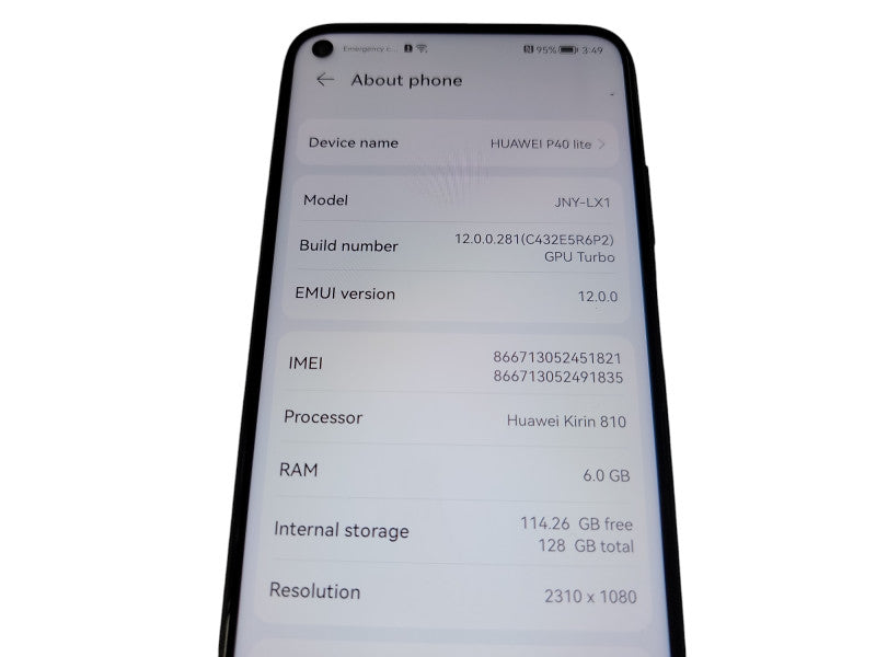 Huawei P40 Lite - 128GB - Black [JNY-LX1] (