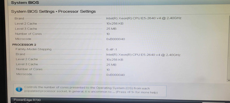 Dell PE R730, 2x Xeon E5-2640v4 2.40GHz 64GB DDR4, 2x PSU, No RAID No HDD _