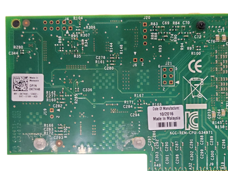Dell Intel X540-T2 Dual Port 10GbE FH Profile Network adapter 0K7H46 _