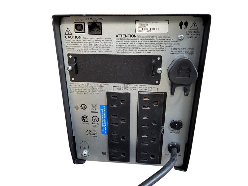APC | SMT1500C | SmartConnect-UPS 1440VA 1000W LCD 120V READ Q$