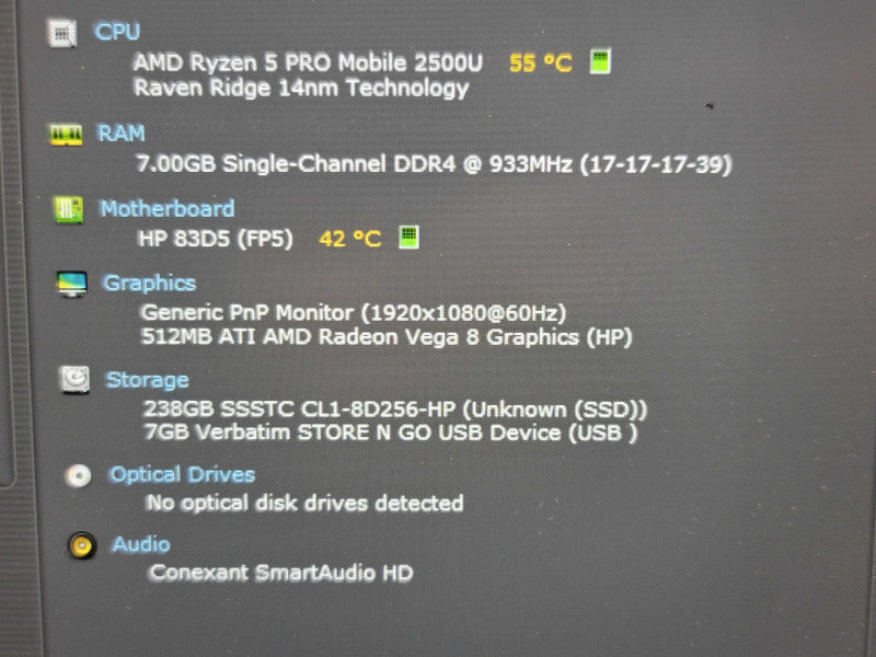 HP EliteBook 745| Ryzen 5 2500U| 8GB DDR4| 256GB SSD READ Q β BudLap