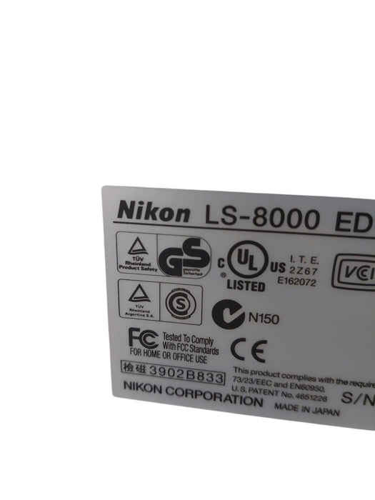 Nikon Super CoolScan 8000 Film Scanner Model: LS-8000 ED =