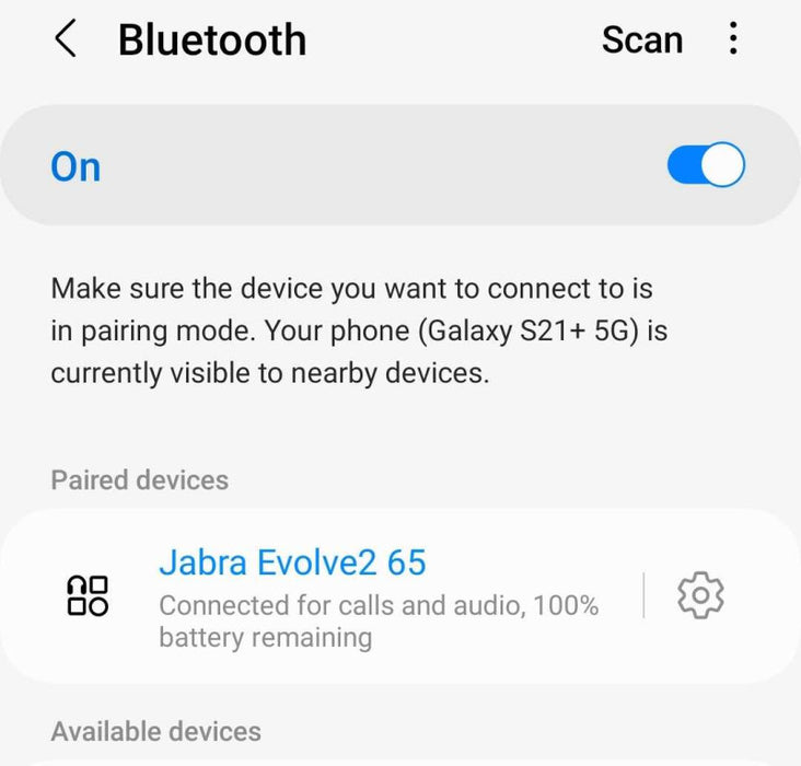 Jabra Evolve2 65 Stereo Wireless Headset  _