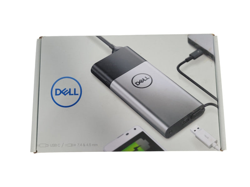 Dell Hybrid 45W Adapter + 43Wh Power Bank PH45W17-AA USB-C 4.5mm & 7.4mm barr !