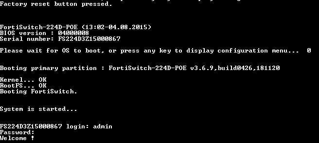 Fortinet FS-224D-POE FortiSwitch 24-Port Gigabit L2 PoE Ethernet Switch