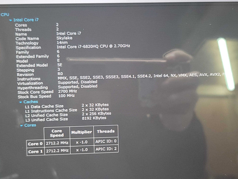 Dell Precision 5510| i7-6820HQ| 16GB DDR4| Quadro M1000| 256GB SSD for PARTS  β BudLap