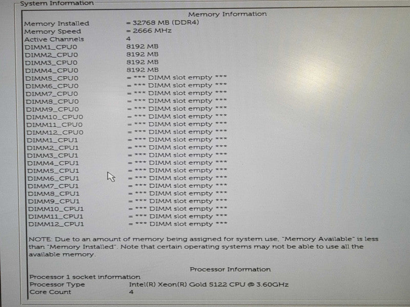 Dell Precision T7920 Workstation 1x Xeon Gold 5122 32GB RAM QUADRO K2000 !