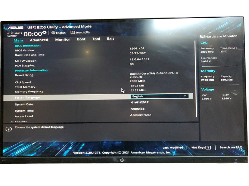 ASUS VC66 VivoMini Intel Core i5 8th Gen - 8GB Ram - No HDD