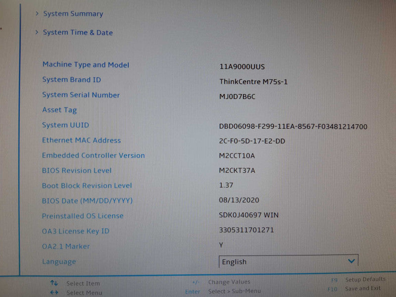 ThinkCentre M75S-1, SFF Desktop, AMD Ryzen 5 Pro 3400G, 16GB DDR4, NO HDD/SSD Q