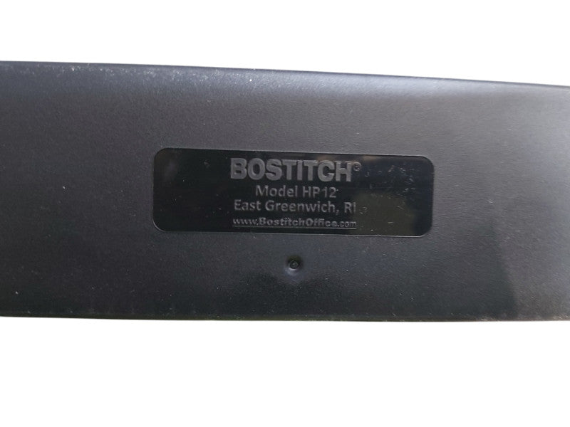 Bostitch 3-Hole 12 Sheet Capacity HP12 Black