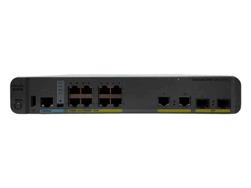 Cisco WS-C2960CX-8PC-L 8-Port GbE PoE+ 2x 1G SFP Switch