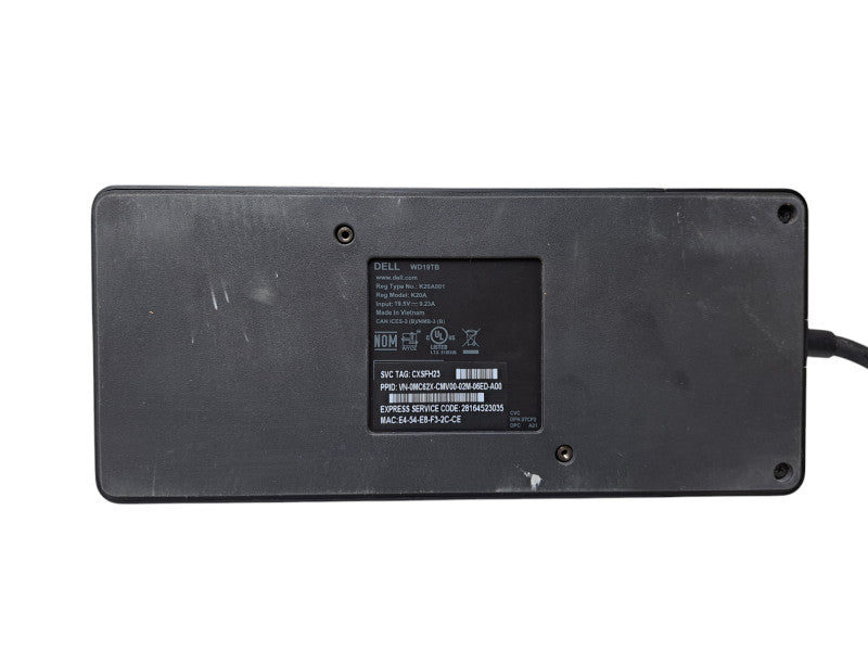 Dell WD19TB USB-C Docking Station K20A001 | Tested