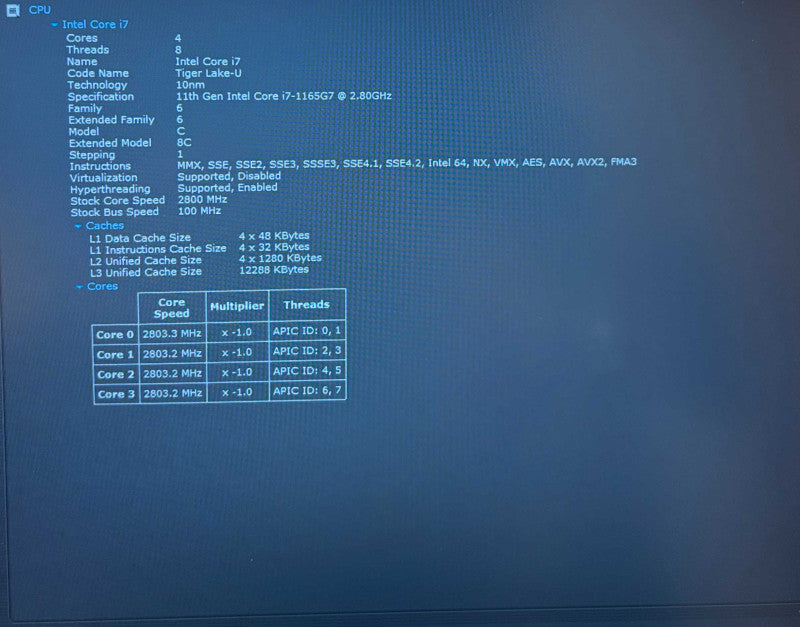 Lenovo ThinkPad E15 Gen 2 i7-1165G7 16GB RAM 256SSD No Power Adapter READ!  Lap200