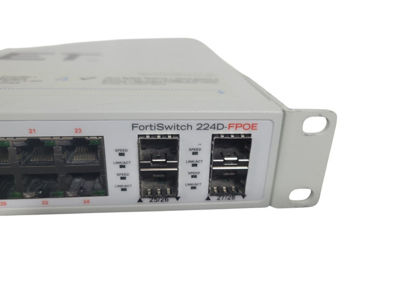Fortinet FortiSwitch FS-224D-FPOE Layer 2/3 Switch PoE+ 370W 24x GE Port SFP+ !