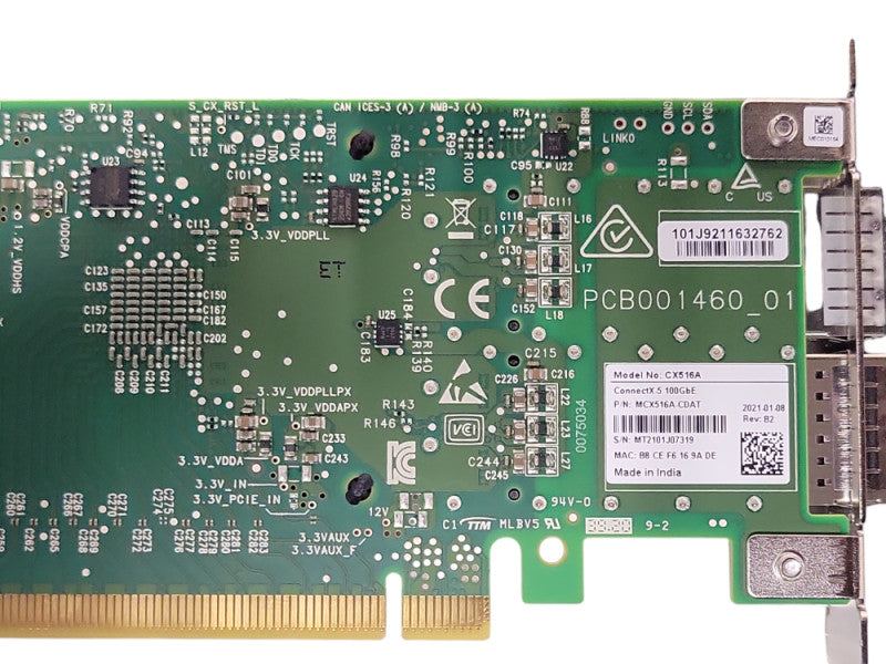 Mellanox ConnectX-5 CX516A 100Gbe QSFP Network Adapter P/N: MCX516A-CDAT _