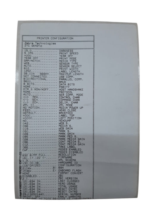 Zebra GK420D Thermal Label Printer w/ Power Base GK42-212510-000