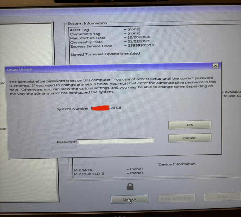 Dell Latitude 7410 TOUCH i7-10810U BIOS Locked For Parts/Repair READ!  Lap200