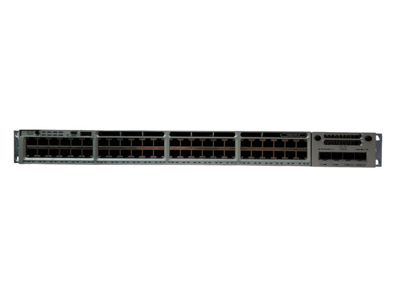 Cisco WS-C3850-48T-S 3850 48 port switch w/ C3850-NM-2-10G & 2x 350w PSU