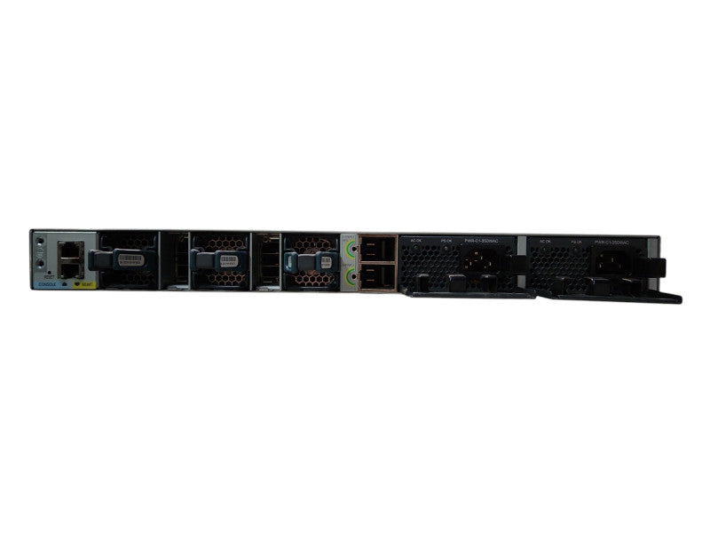 Cisco WS-C3850-48T-S 3850 48 port switch w/ C3850-NM-2-10G & 2x 350w PSU