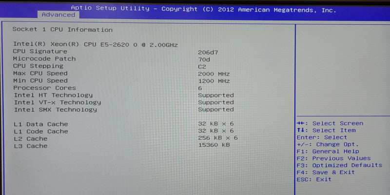 Supermicro 732-9 X9SRA Intel Xeon E-5-2620 0 @2.00GHz 32GB Ram