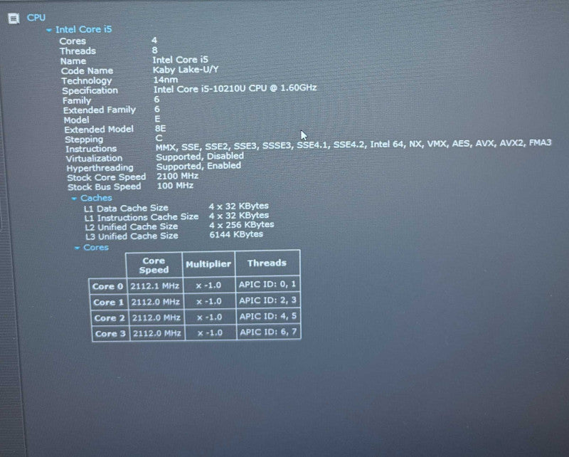 Lenovo ThinkPad L15 i5-10210U@1.6GHz 16GB RAM 256GB SSD READ!  Lap200