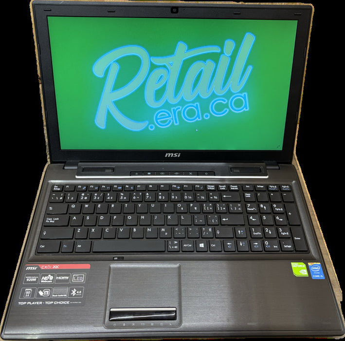 MSI MS-16GD i5-4210M@2.6GHz NVIDIA GeForce 920M 2GB GPU 16GB RAM 500GB SSD  Lap200
