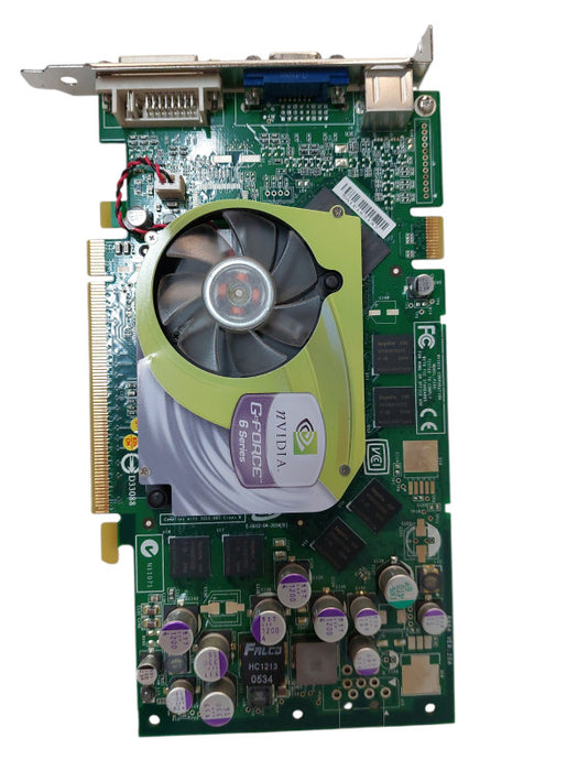 Nvidia GeForce 6 Series DVI VGA PCIe S-Video 256mb Graphics Card =