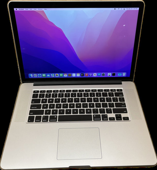 Apple MacBook Pro 15" Mid 2015 i7-4980HQ 16GB 512SSD No Power Adapter READ