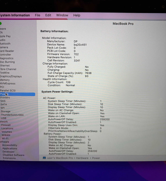 Apple MacBook Pro 15" Mid 2015 i7-4770HQ 16GB 256SSD No Power Adapter READ