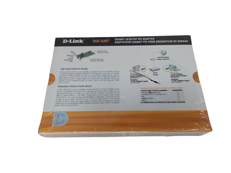 D-Link Gigabit Desktop PCI Adaptor Model: DGE-530T =