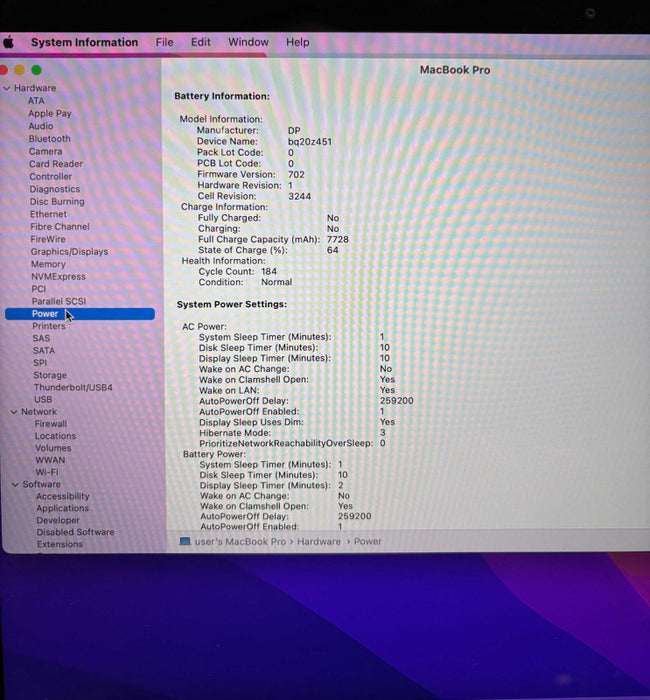 Apple MacBook Pro 15" Mid 2015 i7-4770HQ 16GB 256SSD No Power Adapter READ