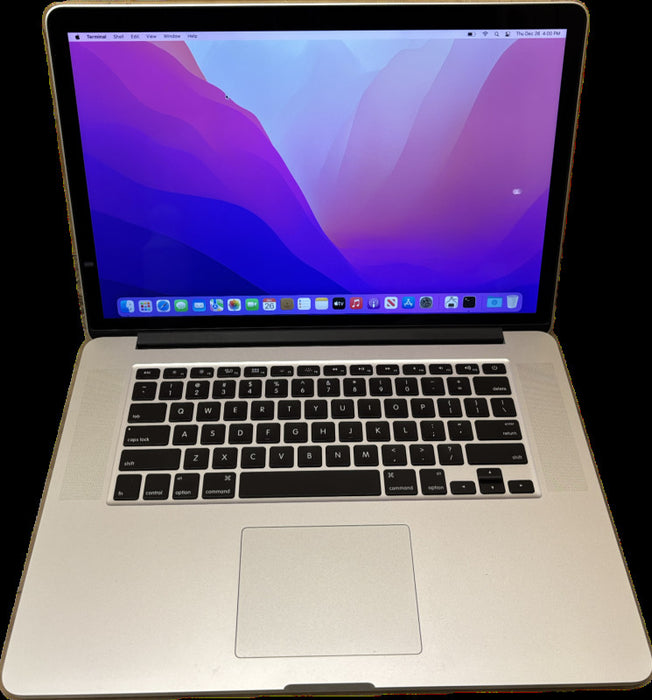 Apple MacBook Pro 15 Mid 2015 i7-4870HQ 16GB RAM 256SSD No Power Adapter READ